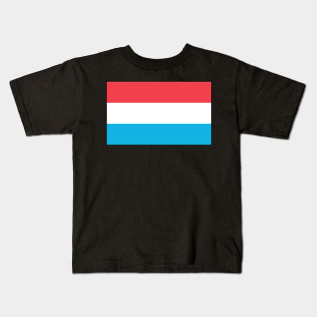 Luxembourg Kids T-Shirt by Wickedcartoons